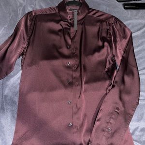 BNWT men’s silk dress shirt